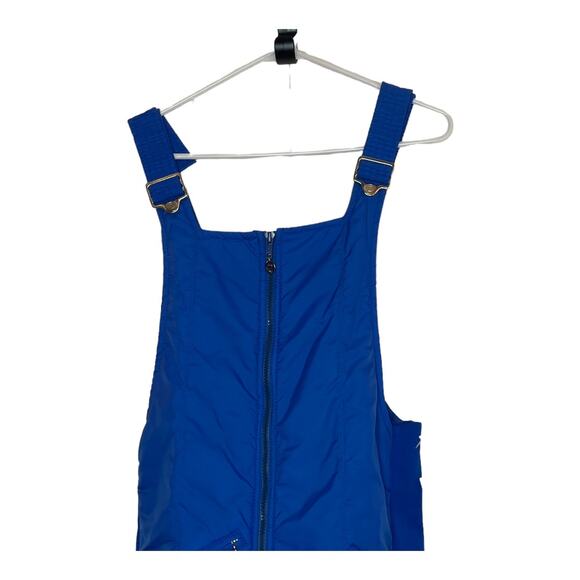 Obermeyer New Men's Vintage Snow Bibs Blue Zip Front/Gaiters Size Lg - Picture 1 of 6